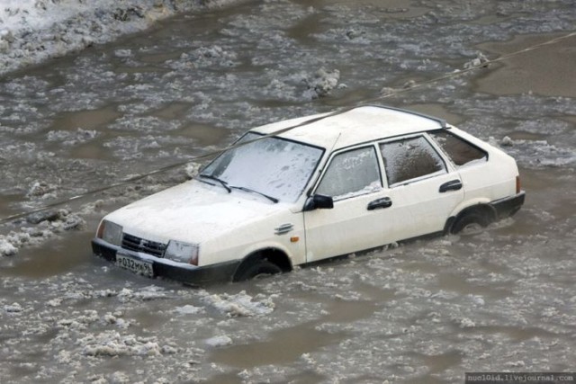 Зимний потоп в Екатеринбурге