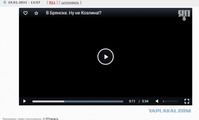 В Брянске. Ну не козлина?!
