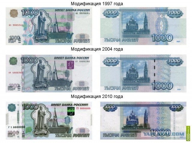 В России появятся новые купюры в 1000 и 5000 рублей