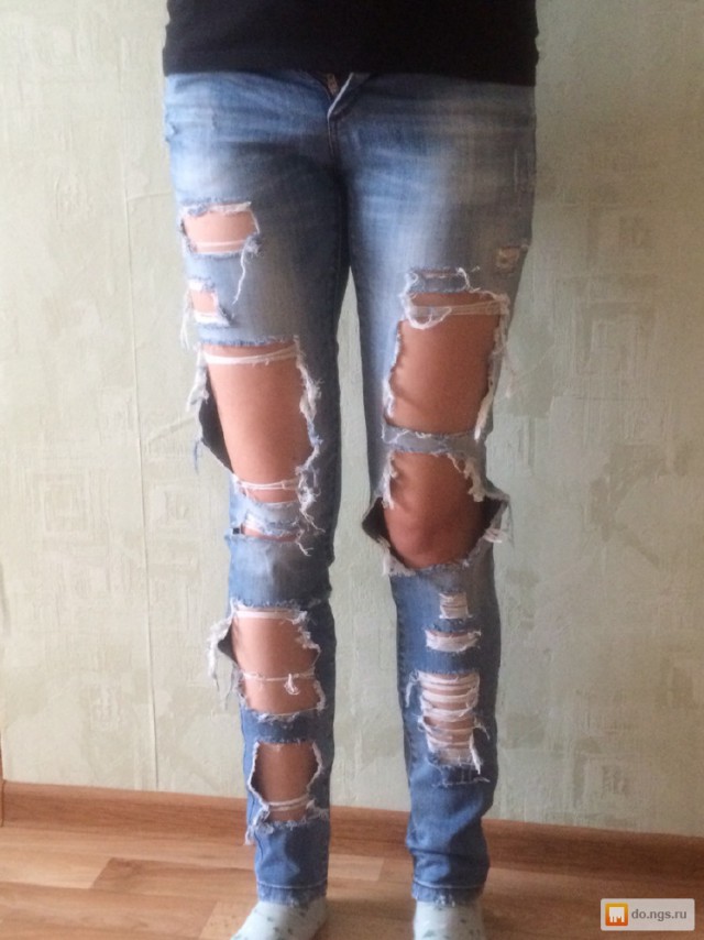 Как делают вытертые джинсы