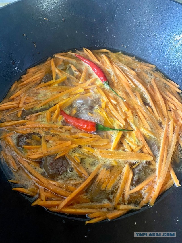 Плов из замоченного риса