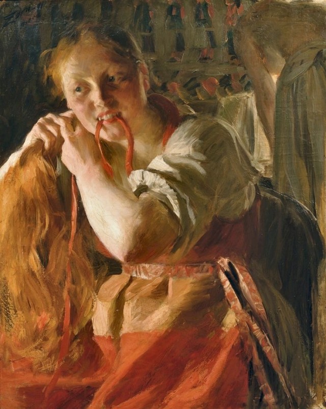 «На природе» Худ. Андерс Цорн. 1888 г.