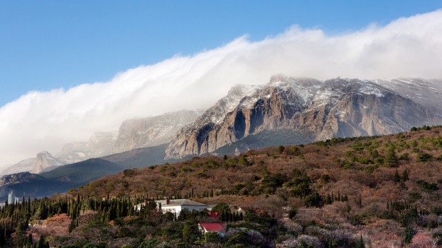 А в Крыму на высоте 1500 метров выпал снег