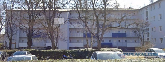 В Германии жители дома сбросили стиралку с 5 этажа, чтобы не тащить вниз, заботливо разместив снизу матрас
