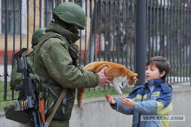 01.07.2014 центр Донецка, вежливые люди