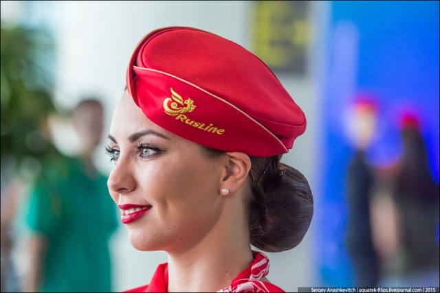Парад стюардесс в Домодедово