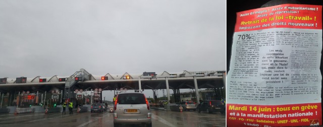 Дальнобойщик таранит шлагбаум на зсд в Петербурге