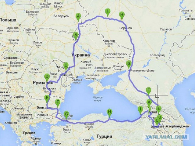 Вокруг Черного моря на мотоцикле: 8 стран и 7500км