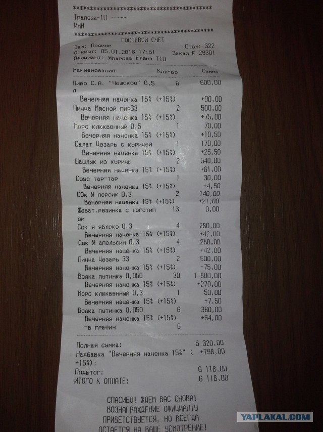 Обед на двоих в Красной поляне