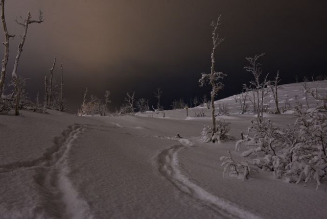 Полярная ночь в Мурманске