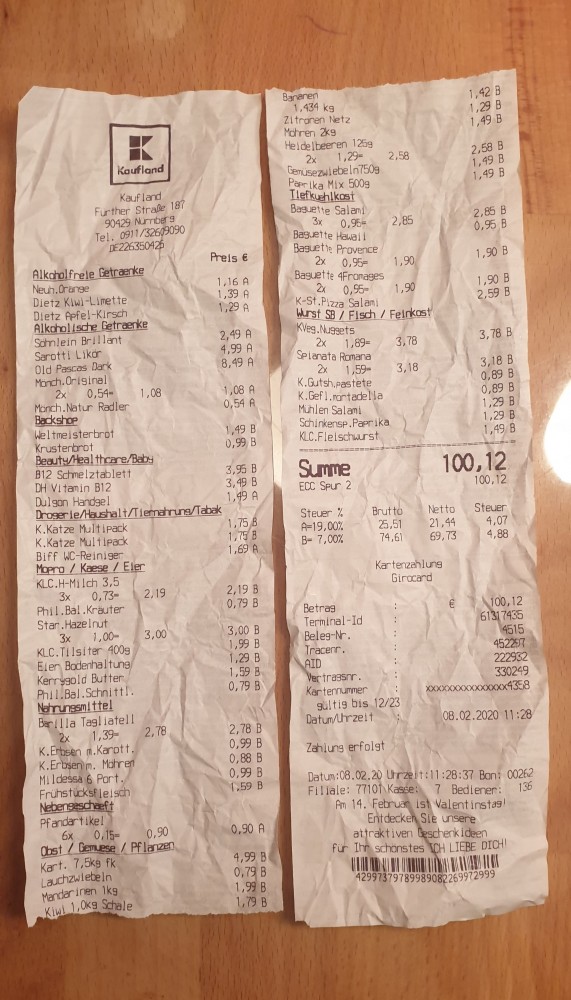 Загнивающая Европа. Что может купить несчастный немец в продуктовом магазине в центре Берлина на 20 евро