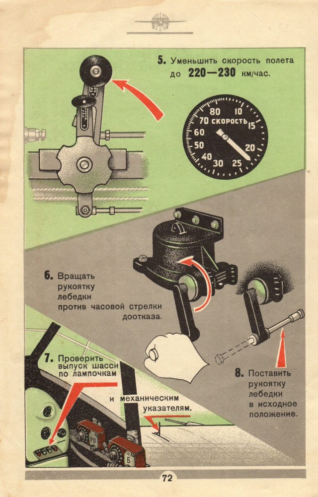 Инструкция летчику по эксплоатации самолета Ил-2 с мотором АМ-38 - 1942 год