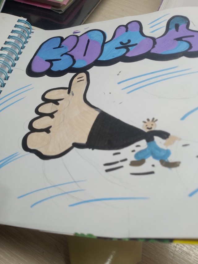 У меня сын рисует