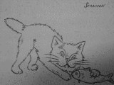Рисованный котовторник