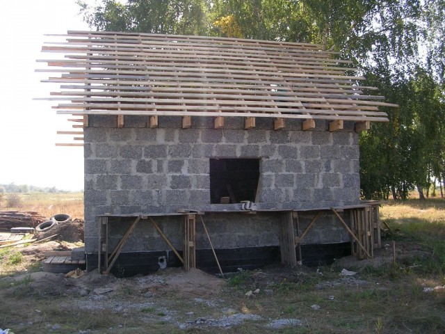 Баня из арболита