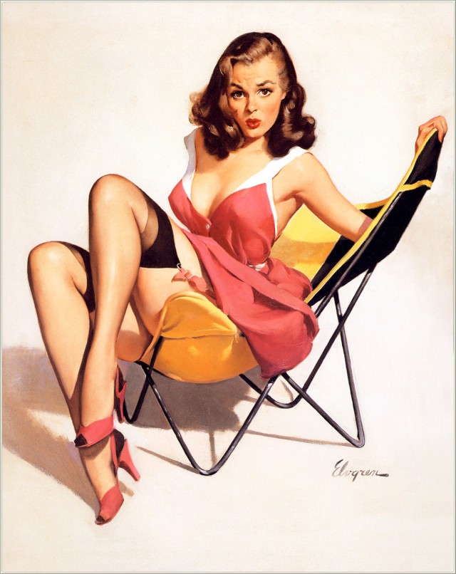 PIN-UP искусство Old school