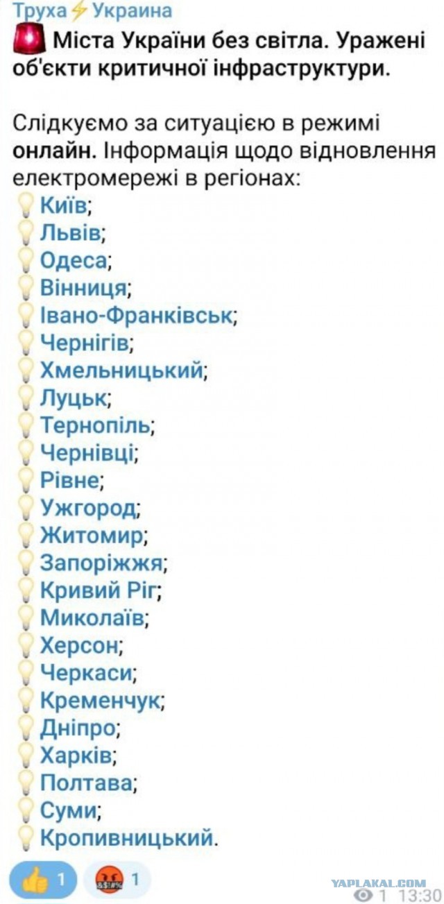 Воздушную тревогу объявили почти на всей территории Украины