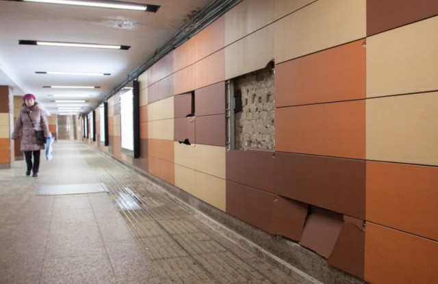 Ремонт изуродовал переходы в метро. Московский рукожоп