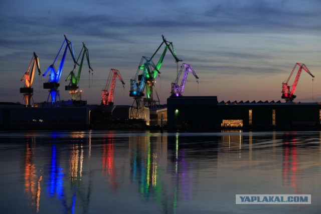 Мурманск. Полярная ночь.