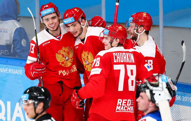 Мужская сборная России по хоккею завоевала золото на Универсиаде 2019 в Красноярске