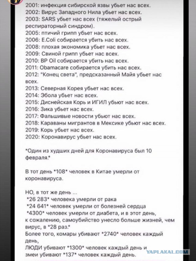 Почему в России не будет эпидемии короновируса
