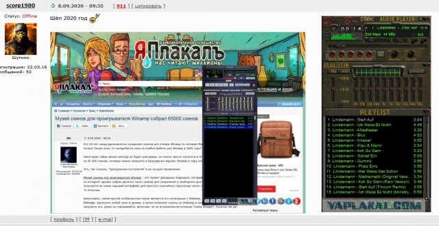Музей скинов для проигрывателя Winamp собрал 65000 скинов