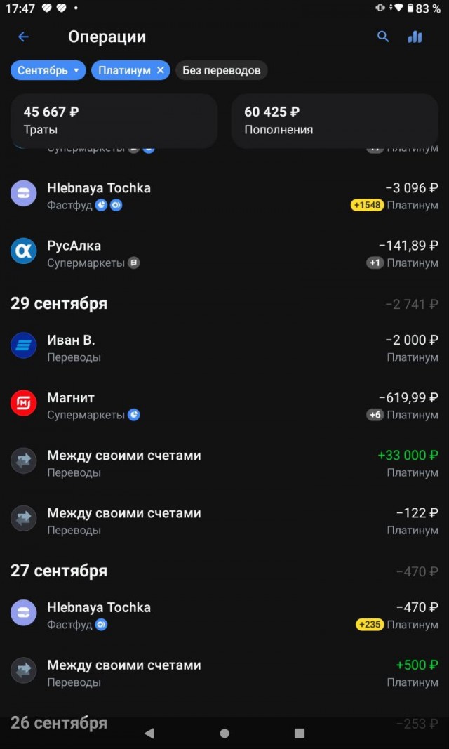 Первый день месяца: Не забываем выставить категорию кэшбеков!