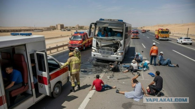 Туристический автобус с 27 россиянами попал в смертельное ДТП в Египте