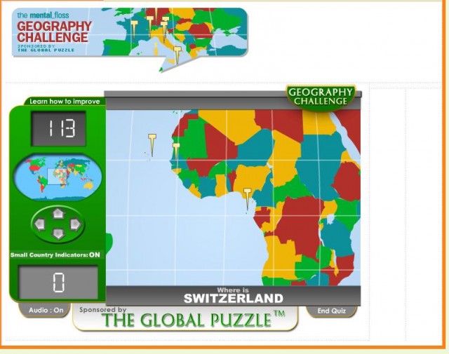 Geography challenge