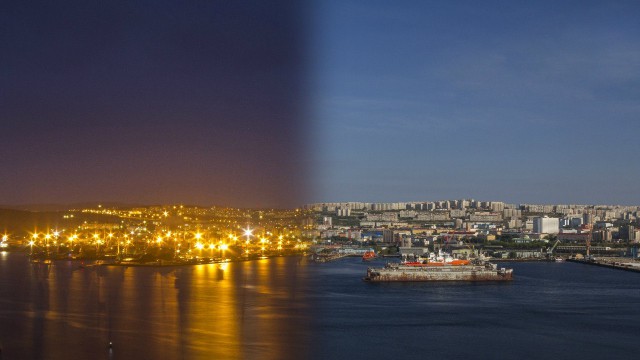 Полярная ночь. Мурманск