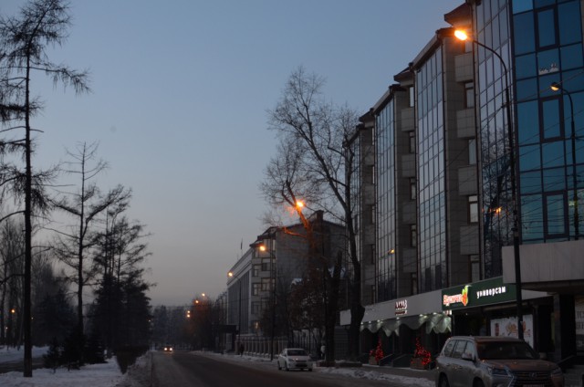 Прогулка по зимнему солнечному Иркутску