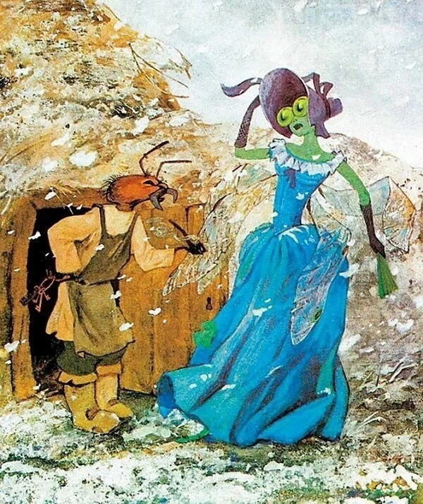 Муравей из басни Крылова! Кто он?)