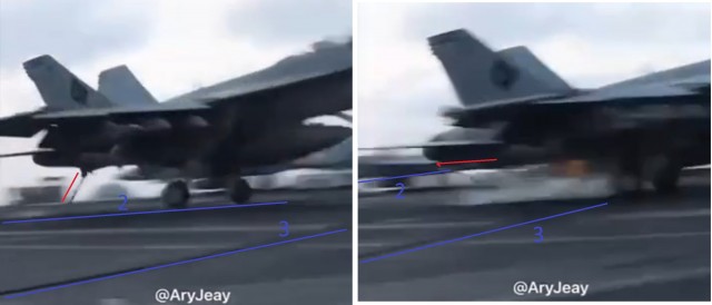 Американский самолет F/A-18F потерпел крушение при попытке приземлиться на авианосец "Авраам Линкольн"