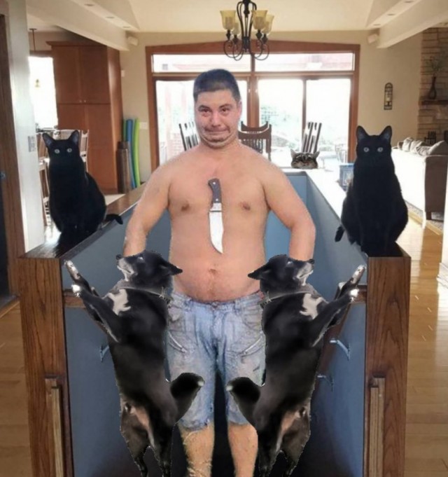 Фотожаба "Грозный пузан"