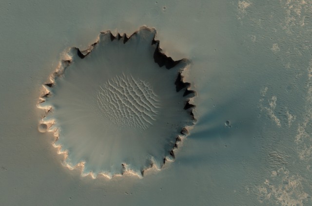 Ландшафты Марса, вид с орбиты