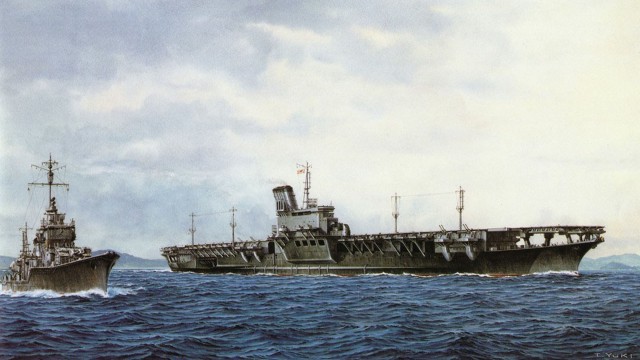 Гибель самого большого японского авианосца