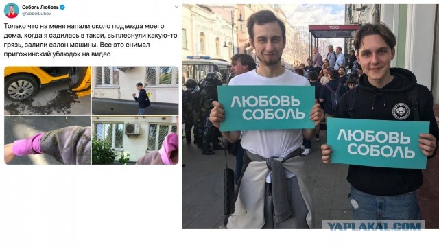 В Сети появилось видео нападения на Навального в Москве