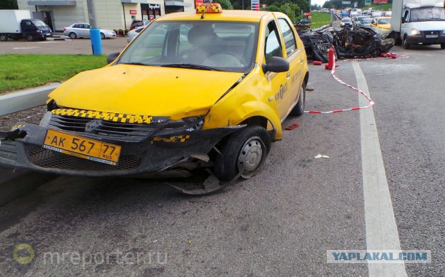 Была Волга и нет уже Волги... Жуть на МКАД