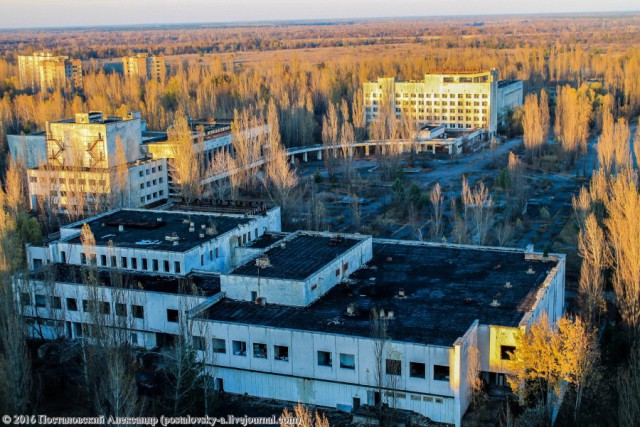 Припять с высоты шестнадцатиэтажек
