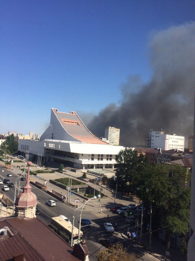 В Ростове пожар