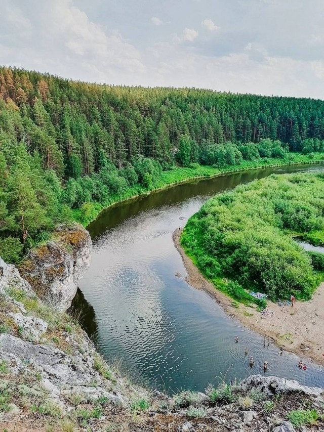 Уральские пейзажи в районе реки Реж