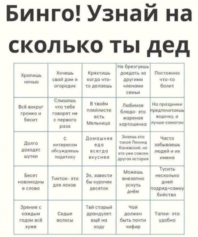 теперь можно легко узнать, насколько ты дед.