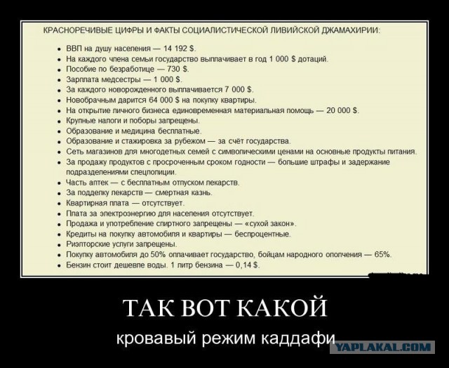 Проклятие  Каддафи