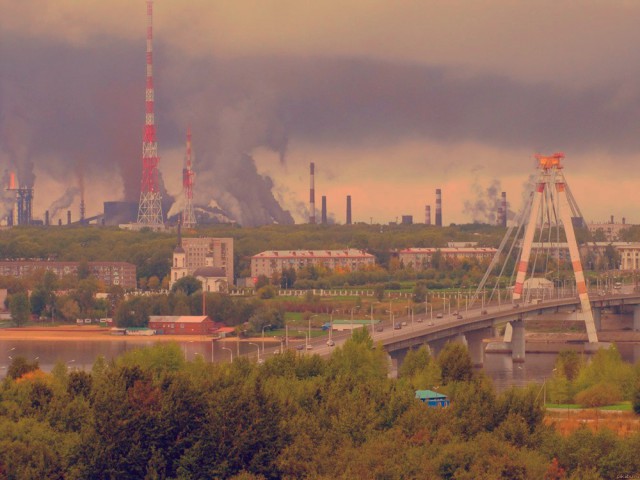 Вид на ММК с высоты птичьего полета