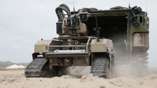 Видео испытаний боевого робота «Нерехта»