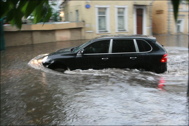 Москва. Потоп.