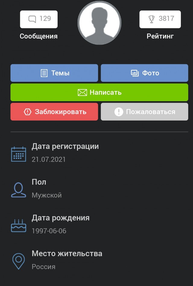 Мужчина в 45…