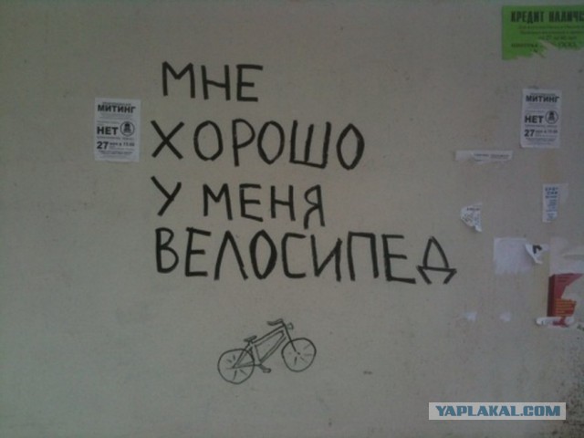 Девушка на велосипеде вытворяет такое....