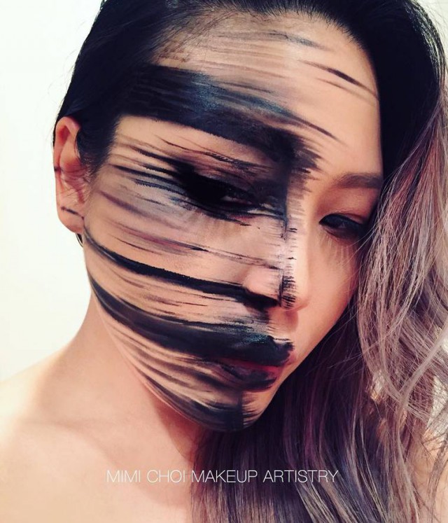 Жутковатый макияж от Mimi Choi