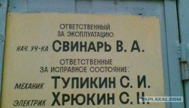 Необычные фамилии. Вот повезло же людям